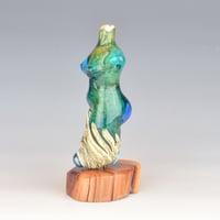 Image 3 of XXL. Birthstone Goddess - Flamework Glass Sculpture Bead 
