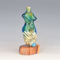 Image 8 of XXL. Birthstone Goddess - Flamework Glass Sculpture Bead 