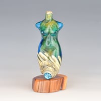 Image 9 of XXL. Birthstone Goddess - Flamework Glass Sculpture Bead 