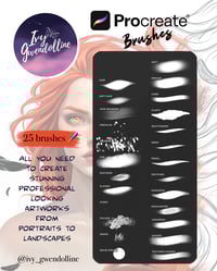 Image 2 of Ivy Gwendolline Procreate Brush Pack 