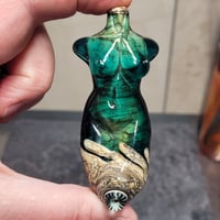 Image 9 of XXXL. Aegean Sea Goddess - Flamework Glass Sculpture Bead