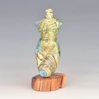 Image 1 of XXL. Curvy Pale Aqua Goddess - Flamework Glass Sculpture