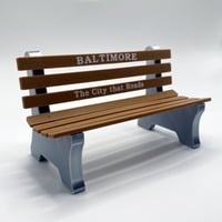 Image 2 of Baltimore "The City that Reads" Mini Bench