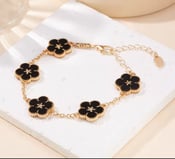 Image of Lucky Clover Bracelet (Onyx)