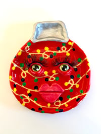 Red Holiday Lights Ornament