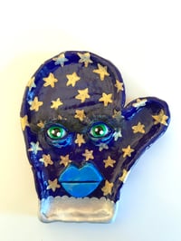 Blue Star Mitten