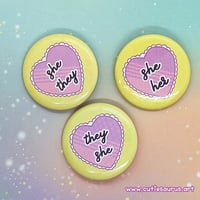 Image 2 of Button - Pastel Pronoun
