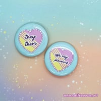 Image 4 of Button - Pastel Pronoun