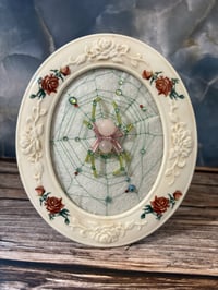 Image 1 of Rose Quartz Floral Spider