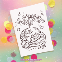 Image 1 of Comic - Waffles #1 (Blue Tongue Lizard Minicomic)