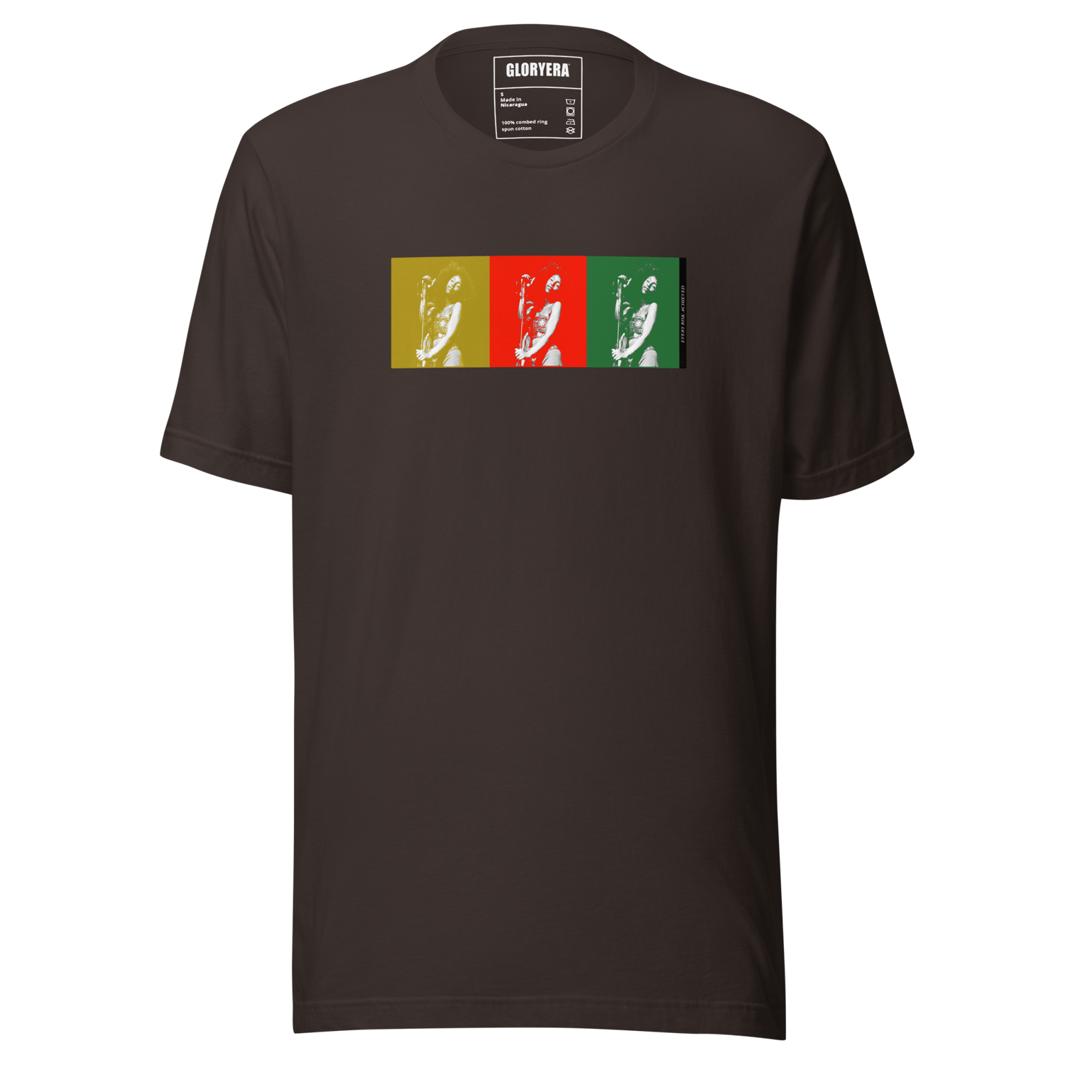 Image of GLORYERA® EVERY RISK ACHIEVED CHAKA TEE (BROWN)