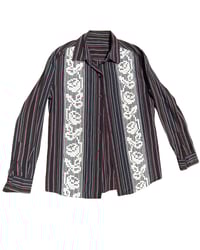 Image 1 of filet shirt ~ black, brown, red and cream