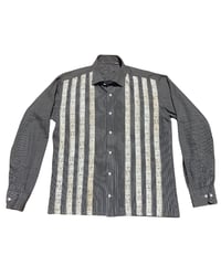 Image 1 of filet stripe shirt ~ black and white