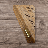 Image 3 of WOODEN CRIBBAGE GAME