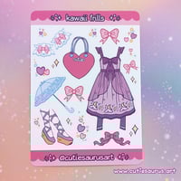 Sticker Sheet - Kawaii Frills