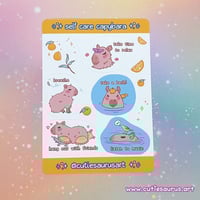 Sticker Sheet - Self Care Capybara