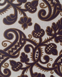 1970s Vintage Laura Ashley Wallpaper Rolls - Cottagecore Gothic Moody Dark Academia - (Set of 3) – detail view 2