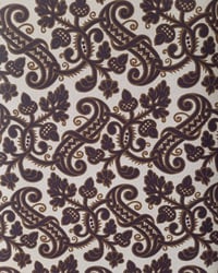 1970s Vintage Laura Ashley Wallpaper Rolls - Cottagecore Gothic Moody Dark Academia - (Set of 3) – detail view 3