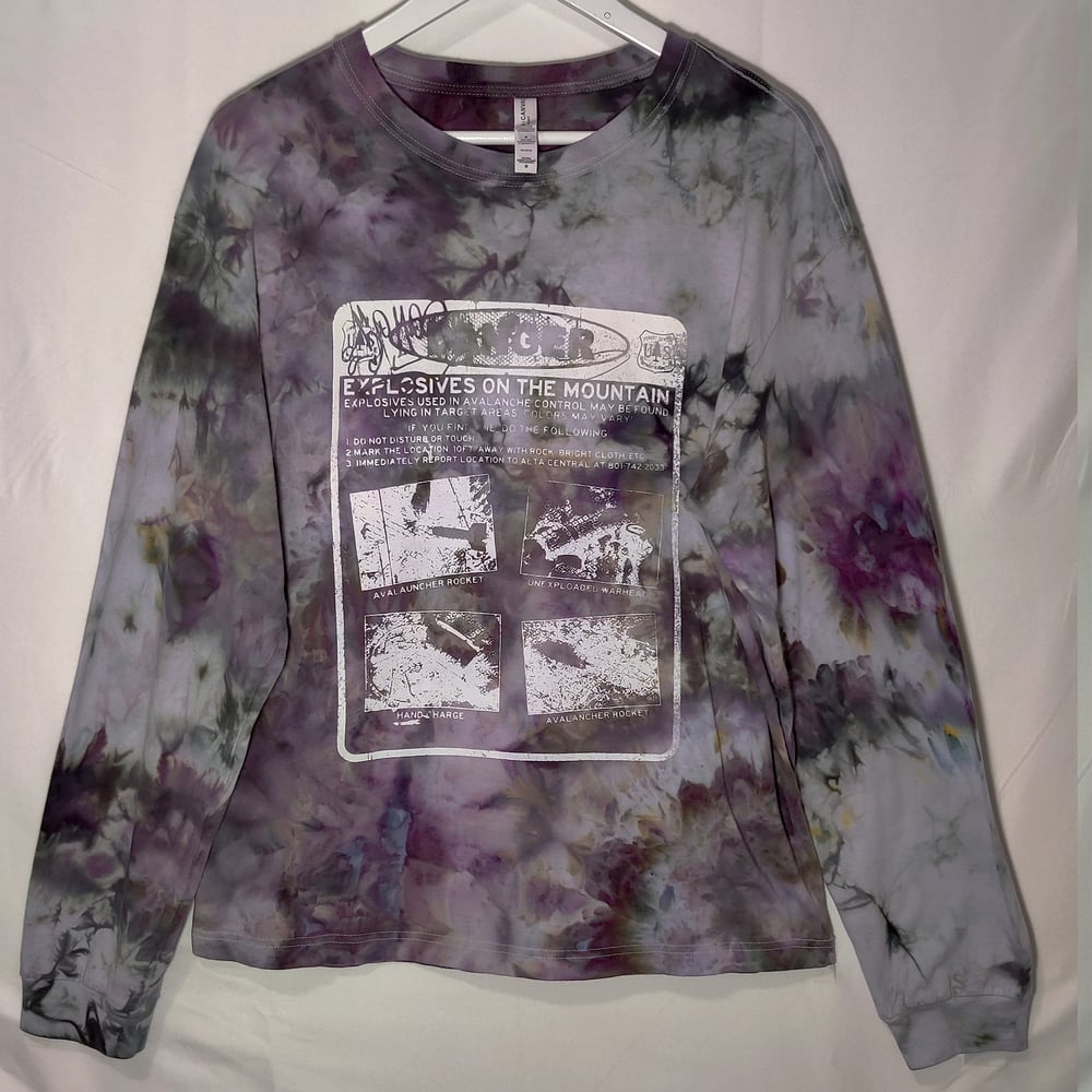 Image of original "EXPLOSIVES ON THE MOUNTAIN" long-sleeves