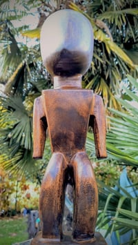 Image 4 of Nukuoro Tiki scultura in legno di eucalipto micronesia