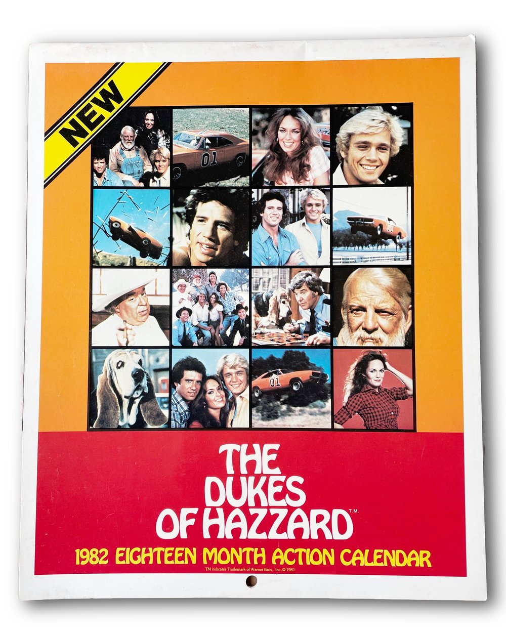 Image of 1982 Dukes of Hazzard 1982 Wall Calendar 