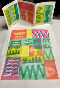 Image 5 of Gelliprinting with stencils at Clevedon Craft Centre on 24/01/26