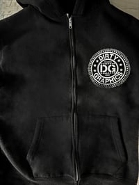 Image 2 of Bullet Space Zipper Hoodie "Act of Resistance " 1985-2015