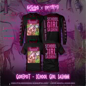 Image of *PREORDER* Officially Licensed Gorepot "School Girl Sashimi" Cover Art Short/Long Sleeves Shirts!!