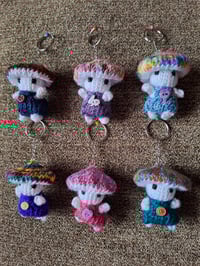 Image 1 of Tiny Mushroom Dude Keychain