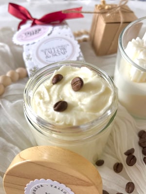 Image of Coffee-Infused Whipped Body Butter -Rich in Antioxidants & Caffeine for Firming & Toning