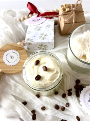 Image of Coffee-Infused Whipped Body Butter -Rich in Antioxidants & Caffeine for Firming & Toning
