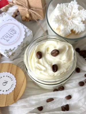 Image of Coffee-Infused Whipped Body Butter -Rich in Antioxidants & Caffeine for Firming & Toning