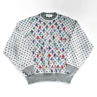 Image 6 of patchwork vintage italian knitwear sweaters beanie hat courtneycourtney lined stretch knit