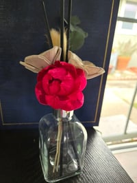 Image 2 of Roped Cherry Red and Gray Set Floral Reed Diffuser