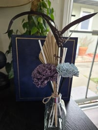 Image 3 of Blue And Purple Carnation Twist Floral Reed Diffuser