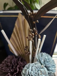 Image 4 of Blue And Purple Carnation Twist Floral Reed Diffuser