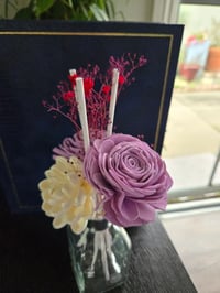 Image 4 of Roped Crown Jewel and Purple Roses Floral Reed Diffuser
