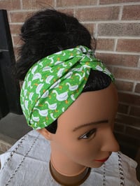 Image 1 of Cotton Twist Headband- Geese Gaggle