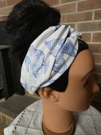 Image 1 of Cotton Twist Headband in Hen & Ink