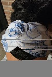 Image 3 of Cotton Twist Headband in Hen & Ink