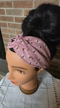 Image 1 of Cotton Twist Headband in Let it Bee