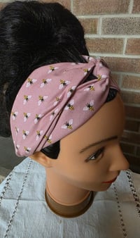 Image 3 of Cotton Twist Headband in Let it Bee