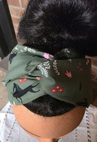 Image 2 of Cotton Headband in Pasture Princess