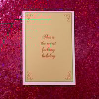 Image 2 of Worst Holiday Card (4 Color Options)