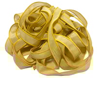 Image 2 of 1PC. FANCY MUSTARD 42" hand dyed wrist wrap bracelet silk ribbon//Yoga wrist wrap bracelet ribbon