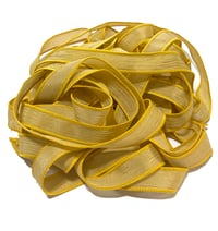 Image 3 of 1PC. FANCY MUSTARD 42" hand dyed wrist wrap bracelet silk ribbon//Yoga wrist wrap bracelet ribbon
