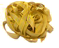 Image 4 of 1PC. FANCY MUSTARD 42" hand dyed wrist wrap bracelet silk ribbon//Yoga wrist wrap bracelet ribbon