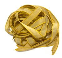 Image 5 of 1PC. FANCY MUSTARD 42" hand dyed wrist wrap bracelet silk ribbon//Yoga wrist wrap bracelet ribbon