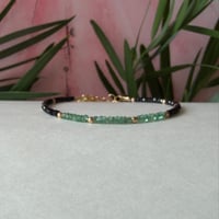 Image 3 of Dainty genuine Esmerald  Bracelet 
