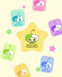 Image 2 of heaven's pharmacy - pillby sticker sheet